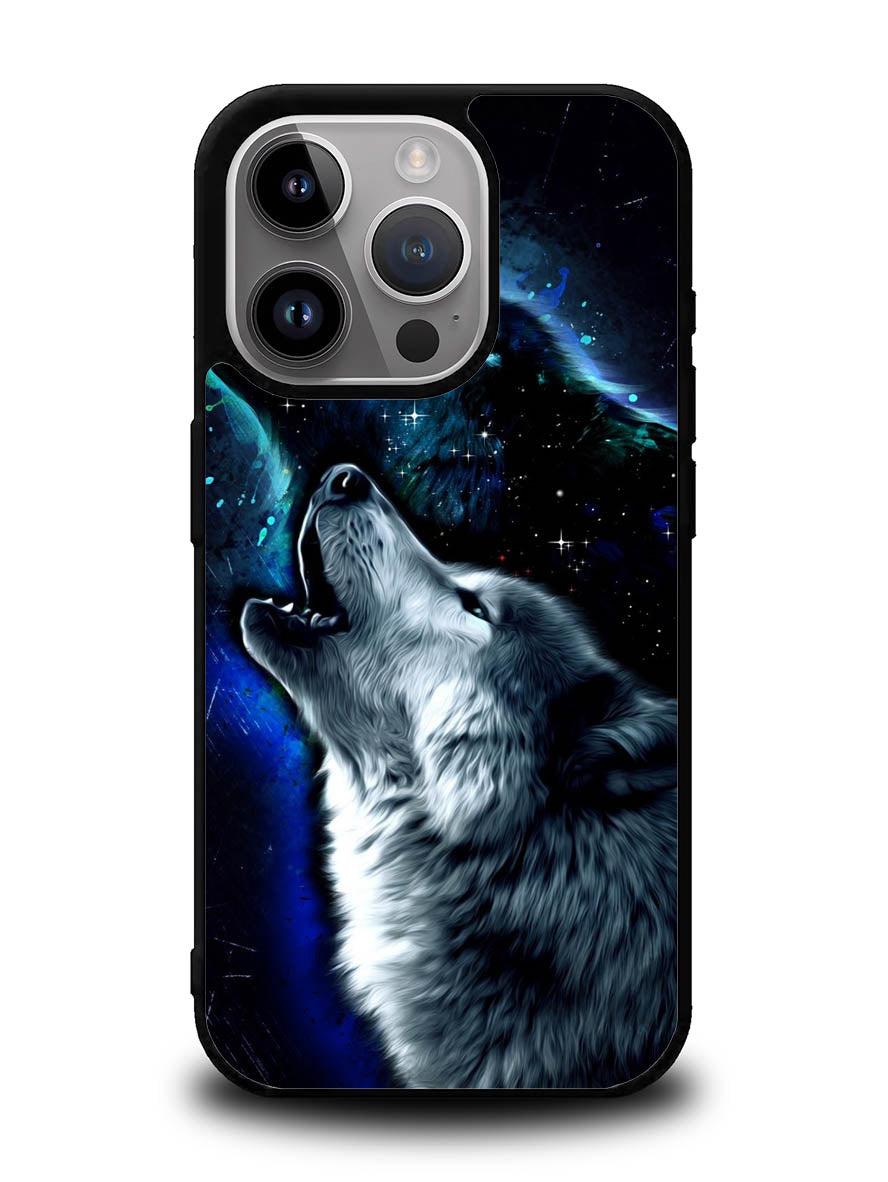 Wolf Black White iPhone 16 Pro Max Case OV8675
