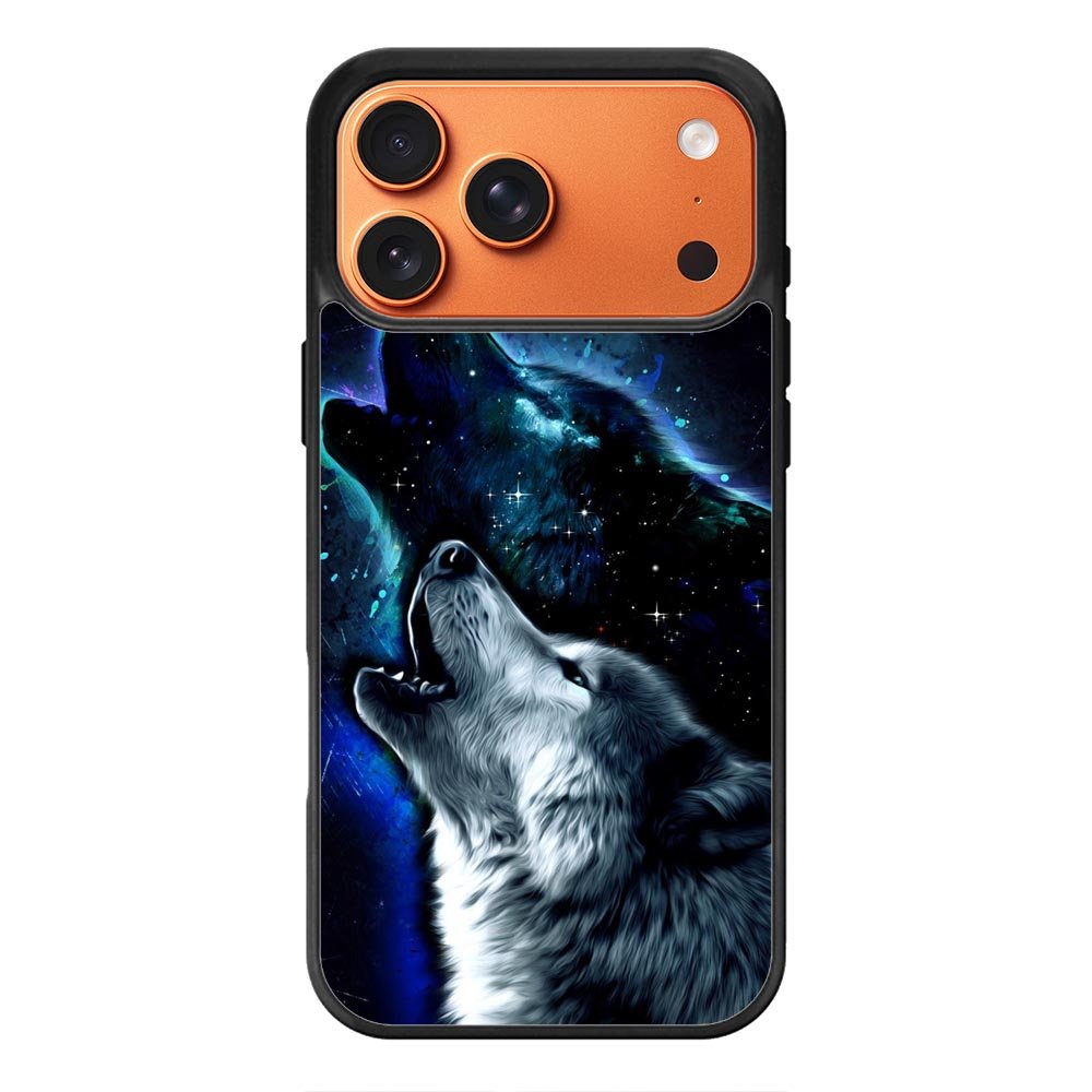 Wolf Black White iPhone 17 Pro Max Case OV8675
