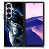 Wolf Black White Samsung Galaxy Z Fold 7 Case OV8675