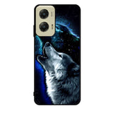 Wolf Black White Motorola Moto G Stylus 5G 2024 Case OV8675