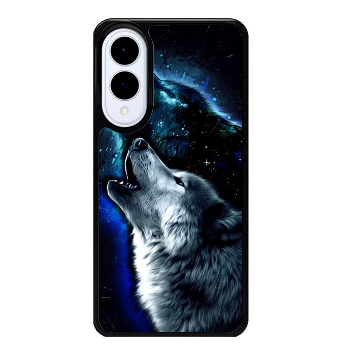 Wolf Black White Samsung Galaxy S25 Edge 5G Case OV8675