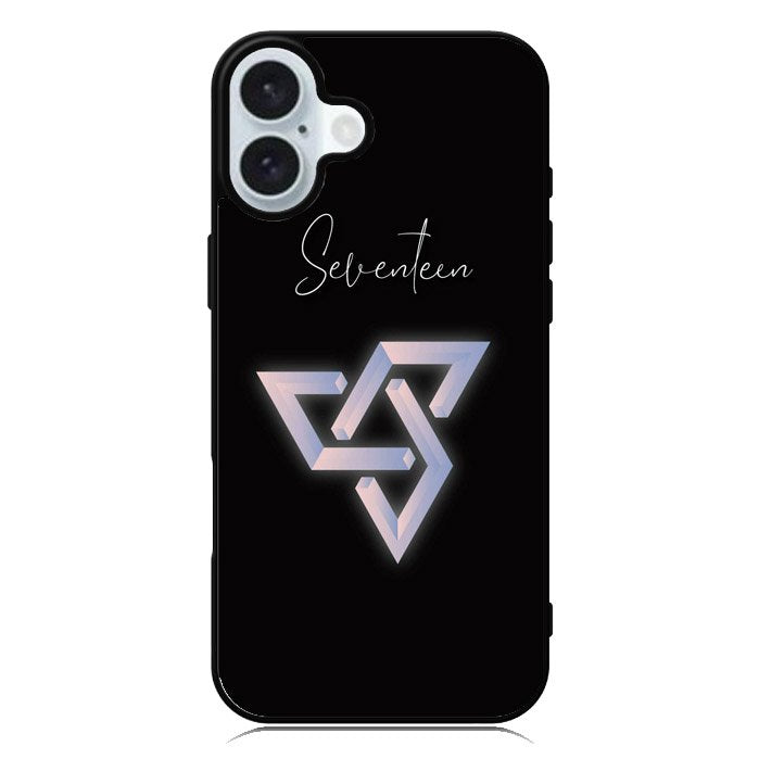 Seventeen Black Logo iPhone 16 Plus Case QC8664