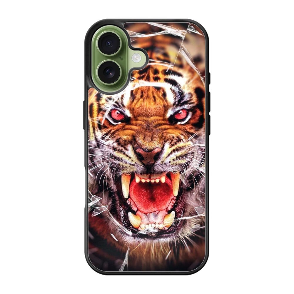 Angry Tiger Roar iPhone 17 Case QC8676