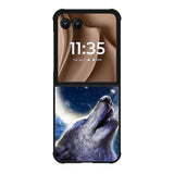 White Wolf Motorola Moto RAZR Plus 2025 Case OV8672