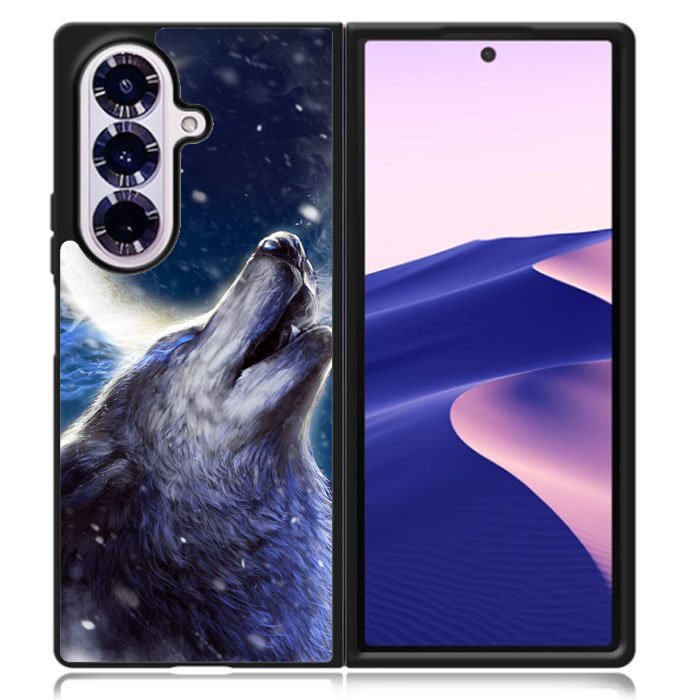 White Wolf Samsung Galaxy Z Fold 7 Case OV8672