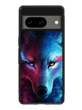 Wolf Art Blue Red Google Pixel 8A Case QC8673
