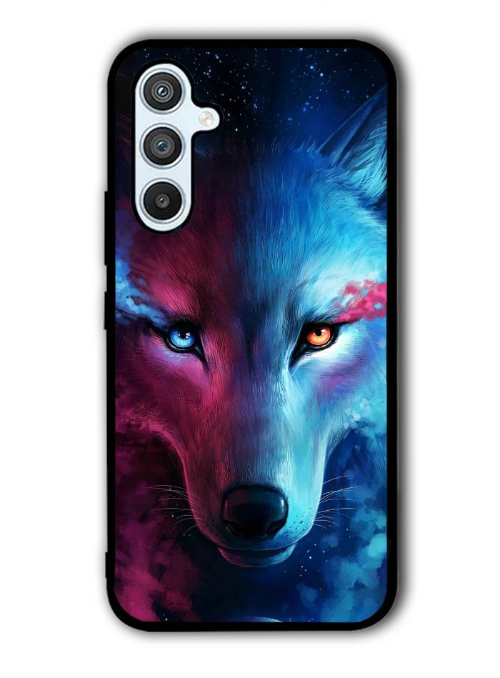 Wolf Art Blue Red Samsung Galaxy A54 5G Case OV8673