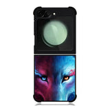 Wolf Art Blue Red Samsung Galaxy Z Flip 6 5G 2024 Case OV8673