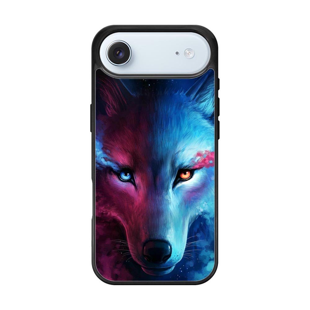 Wolf Art Blue Red iPhone Air Case QC8673