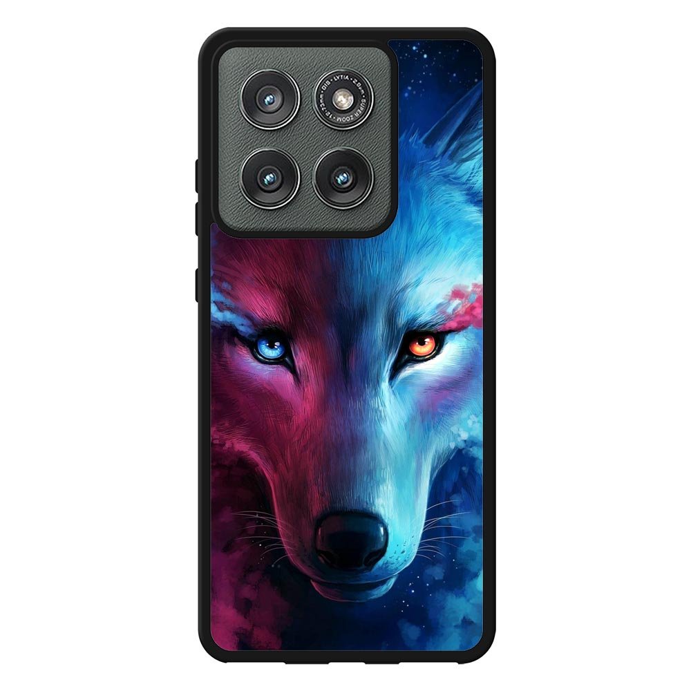 Wolf Art Blue Red Motorola Moto Edge 2025 Case QC8673