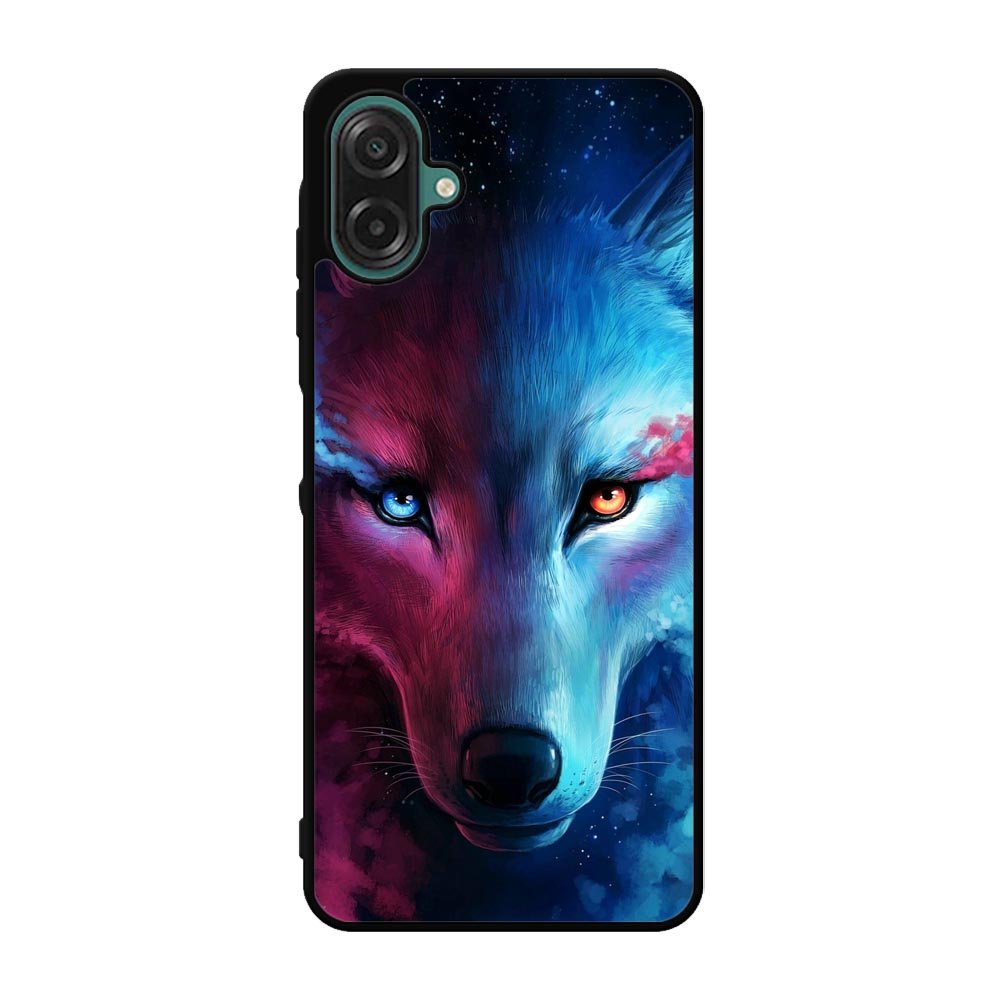 Wolf Art Blue Red Samsung Galaxy A07 Case QC8673
