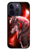 Cool Wolf Red iPhone 14 Pro Case