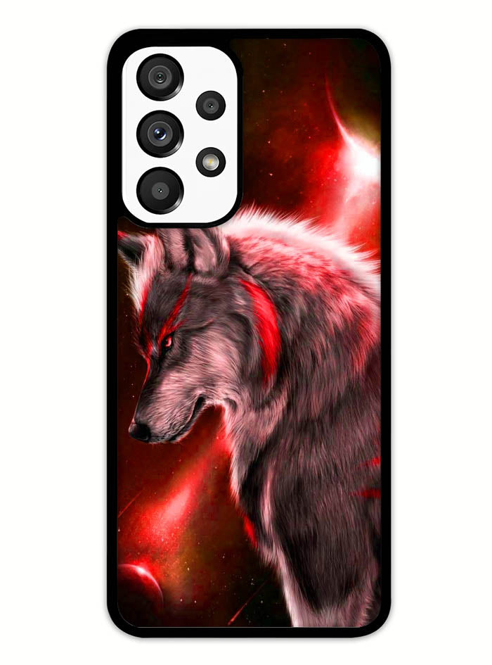 Cool Wolf Red Samsung Galaxy A53 5G Case