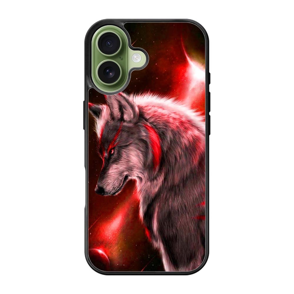 Cool Wolf Red iPhone 17 Case