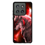 Cool Wolf Red Motorola Moto Edge 2025 Case