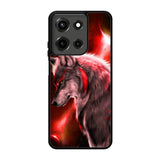 Cool Wolf Red Motorola Moto G 5G 2025 Case OV1244