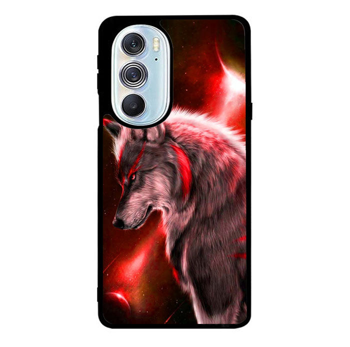 Cool Wolf Red Motorola Moto Edge 2022 Case