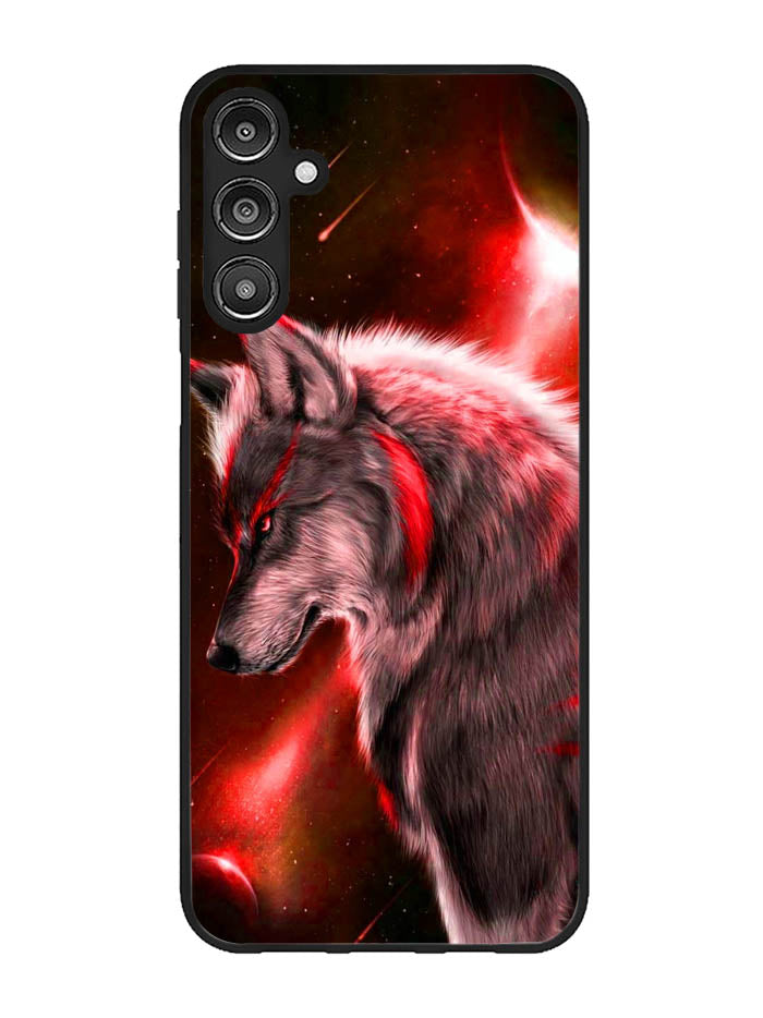 Cool Wolf Red Samsung Galaxy A14 5G Case