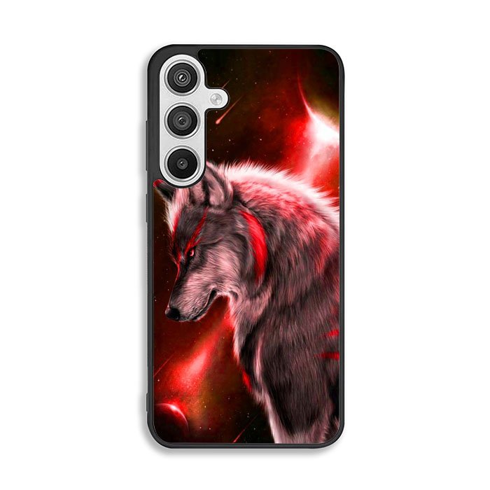 Cool Wolf Red Samsung Galaxy A26 Case OV1244