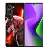 Cool Wolf Red Samsung Galaxy Z Fold 6 Case