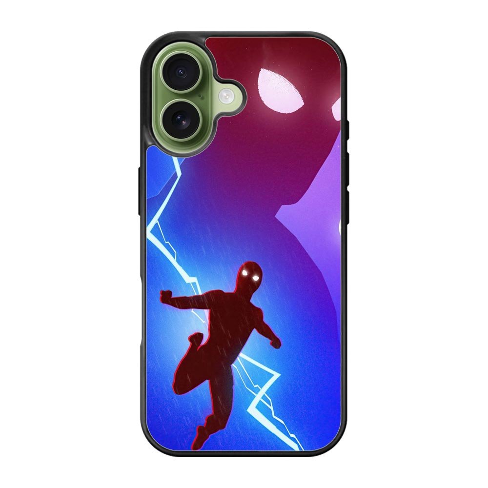 Spiderman lightning Blue iPhone 17 Case OV8651