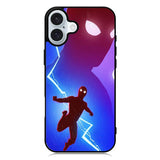 Spiderman lightning Blue iPhone 16 Case QC8651
