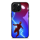 Spiderman lightning Blue iPhone 16 Pro Max Case OV8651