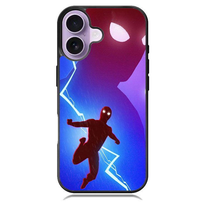 Spiderman lightning Blue iPhone 17 Case OV8651