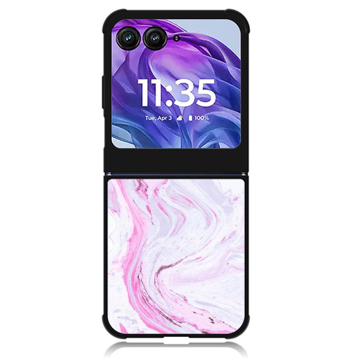 Pink Oil Painting Motorola Moto Razr Plus 2024 , Moto Razr+ 2024 Case OV2915