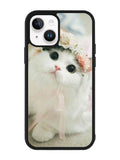 White Cat iPhone 14 Plus Case QC5735