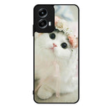 White Cat Motorola Moto G Play 2024 Case OV5735