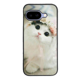 White Cat Google Pixel 10A Case QC5735