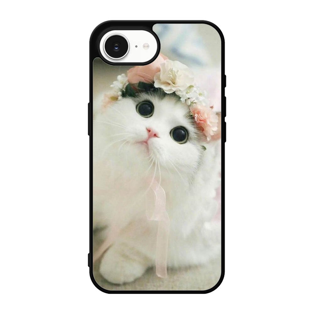 White Cat iPhone 17e Case QC5735