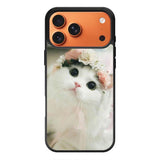 White Cat iPhone 17 Pro Case QC5735