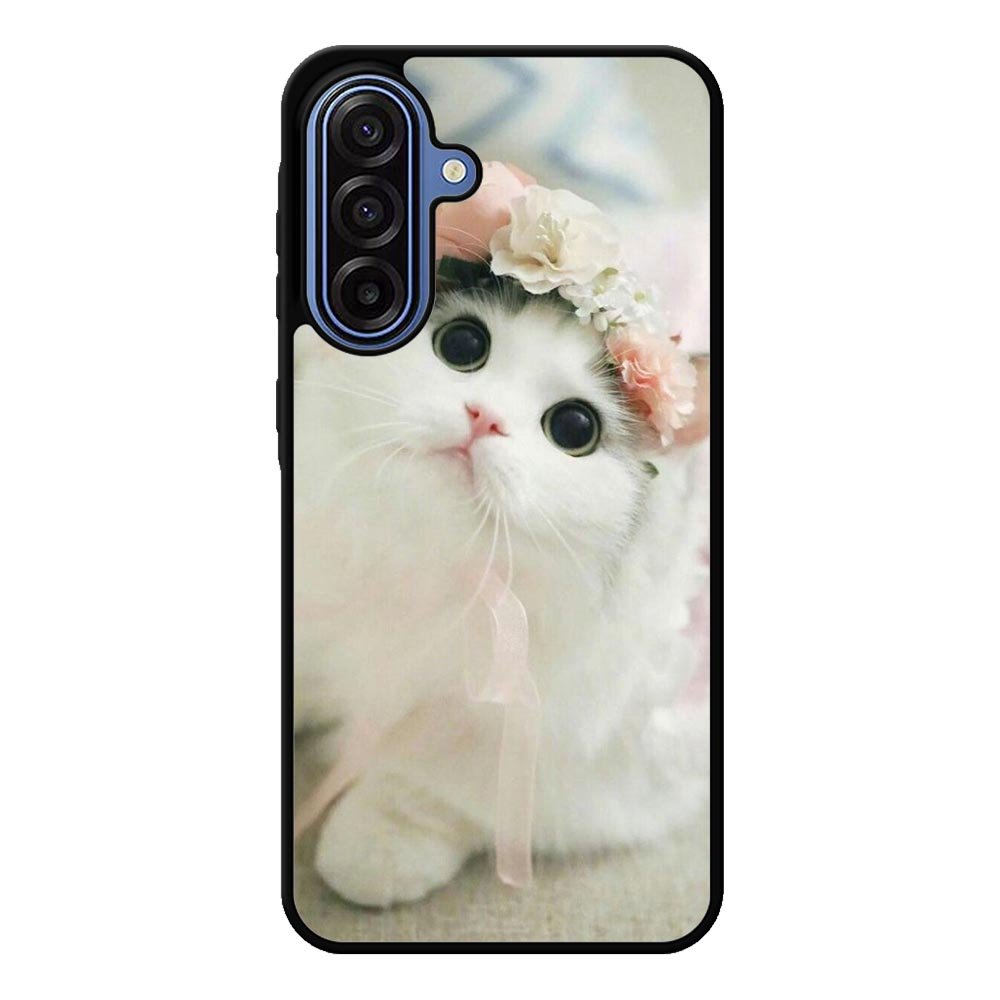 White Cat Samsung Galaxy A17 Case QC5735