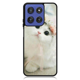White Cat Motorola Moto G Stylus 5G 2025 Case OV5735