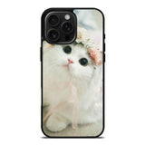 White Cat iPhone 16 Pro Case OV5735
