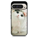 White Cat Google Pixel 10 | Google Pixel 10 Pro Case RC5735