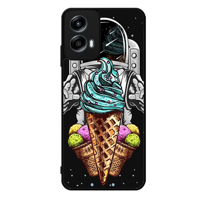 Funny Astronaut Ice Cream Motorola Moto G Play 2024 Case OV5916