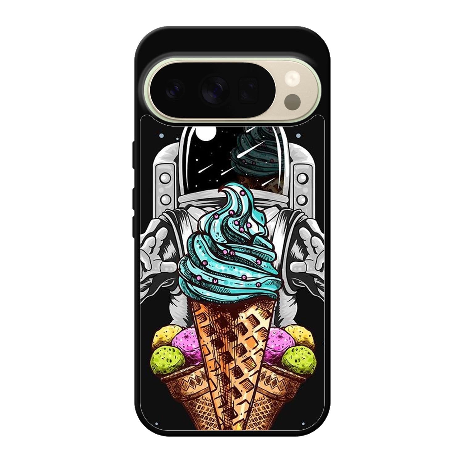 Funny Astronaut Ice Cream Google Pixel 10 Pro Case QC5916