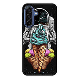 Funny Astronaut Ice Cream Samsung Galaxy A17 Case QC5916