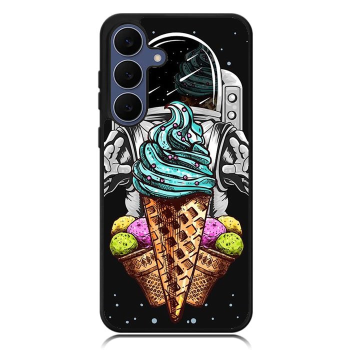 Funny Astronaut Ice Cream Samsung Galaxy S25 FE Case OV5916