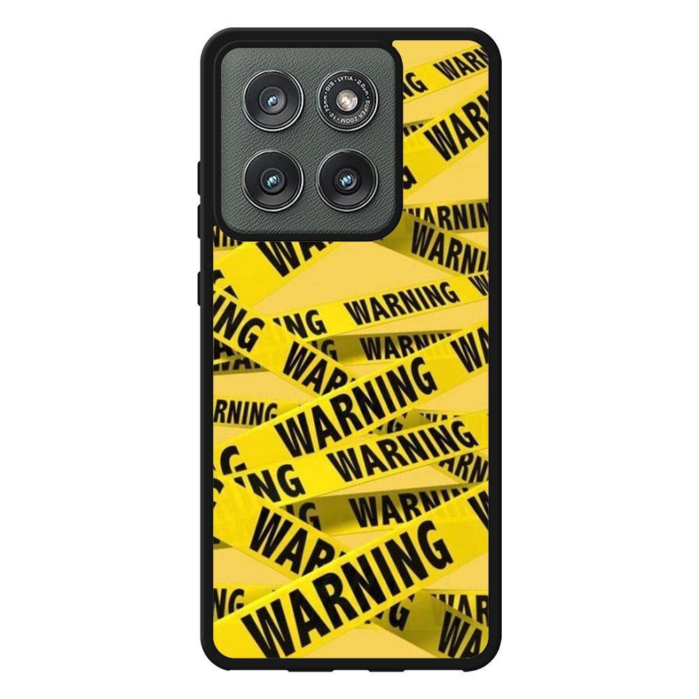 Warning Motorola Moto Edge 2025 Case OV6138