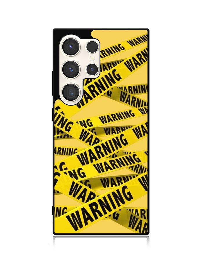 Warning Samsung Galaxy S25 Ultra 5G Case QC6138