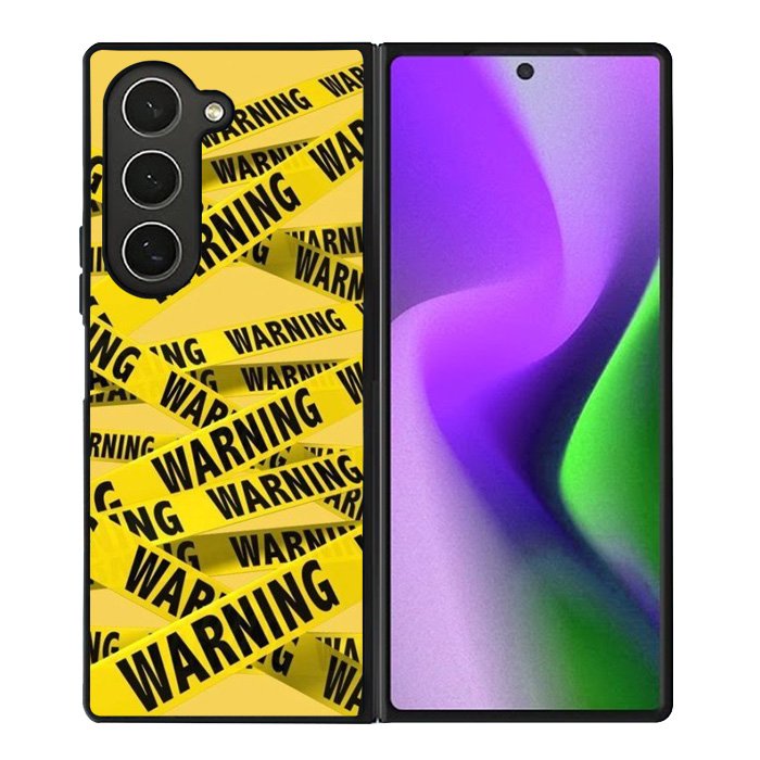 Warning Samsung Galaxy Z Fold 6 5G 2024 Case OV6138