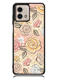 Gold Glitter Flowers Motorola Moto G Stylus 5G 2023 Case OV5906