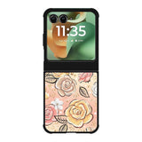 Gold Glitter Flowers Motorola Moto RAZR 2025 Case OV5906