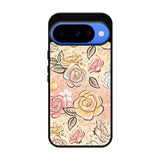Gold Glitter Flowers Google Pixel 10 Case QC5906
