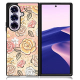 Gold Glitter Flowers Samsung Galaxy Z Fold 7 Case OV5906