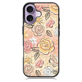 Gold Glitter Flowers iPhone 17 Case OV5906